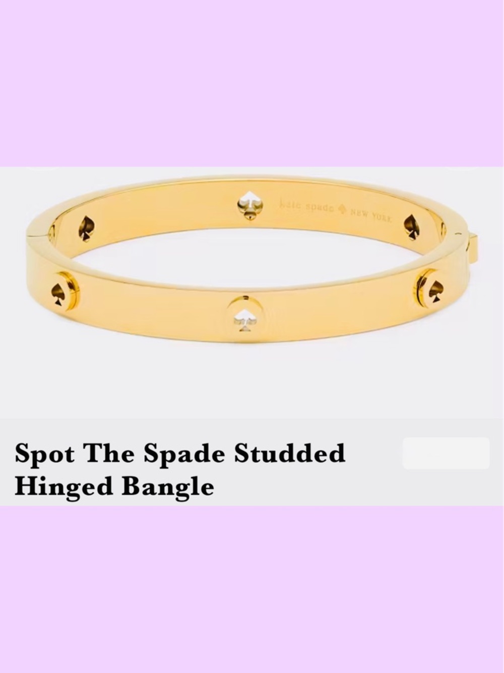 Kate Spade Hinged Bangle
